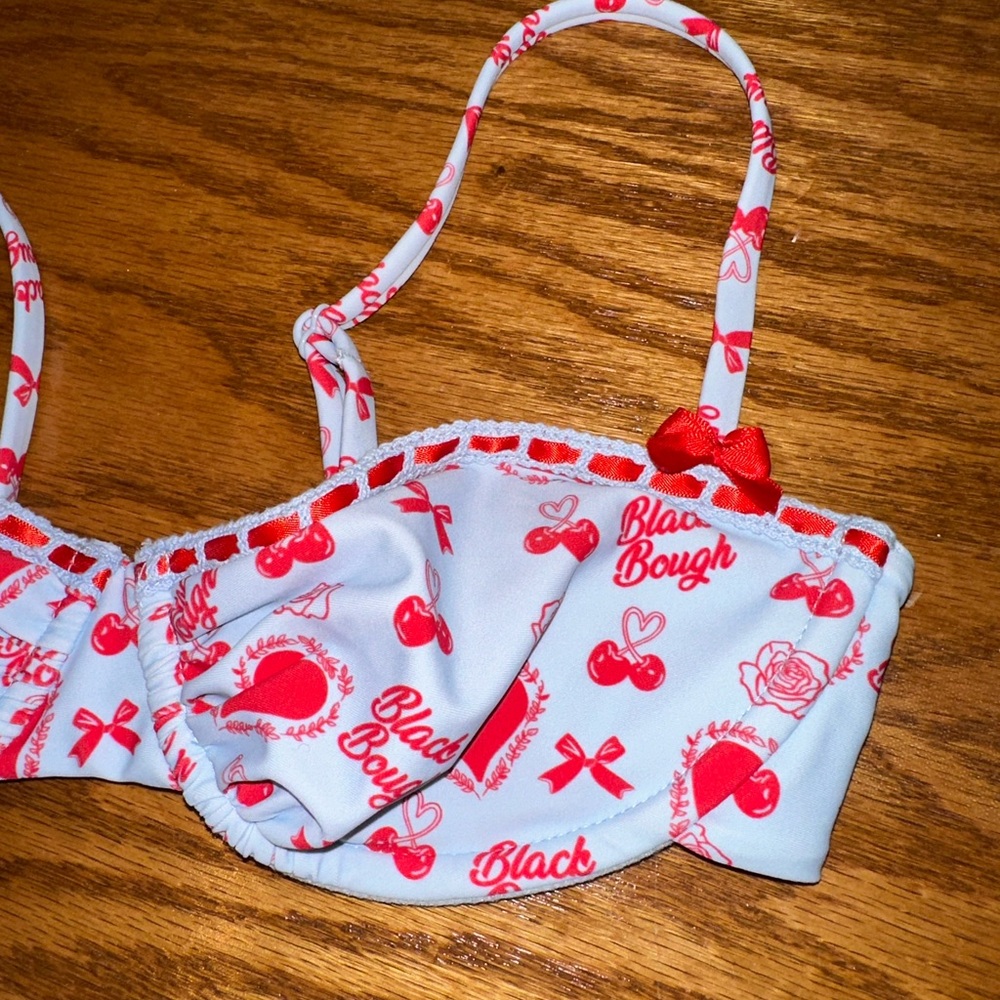 blackbough swimwear cherry bikini top - Picture 2 of 5